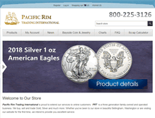 Tablet Screenshot of pacificrimcoins.com